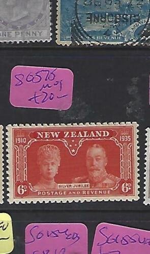 NEW ZEALAND    (P2908B)  KGV SILVER JUBILEE  6D  SG 575   MOG 