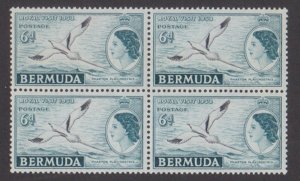 BERMUDA - 1953 QEII ROYAL VISIT - SG#151 - BLOCK OF 4 MINT NH