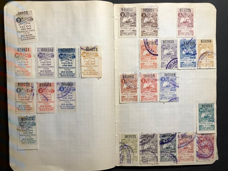 Argentina Revenue Stamps Mint/Used 1884-1912 (1100 Stamps)