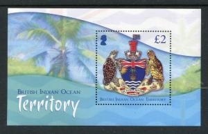 British Indian Ocean Territory 452, MNH, Coat of arms, Birds, Palm 2014. x28401