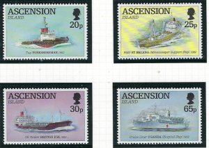 Ascension 590-93 MNH 1994 Ships serving during Falkland Is War