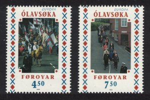 Faroe Is. Europa National Festivals St Olav's Day 2v 1998 MNH SG#346-347