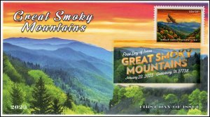 23-024, 2023, Great Smoky Mountains, First Day Cover, Digital Color Postmark, Ga