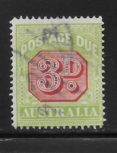 Australia J42 3d Postage Due single Used