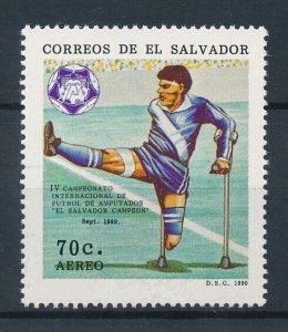 [116277] El Salvador 1990 Football Soccer tournament for disabled  MNH