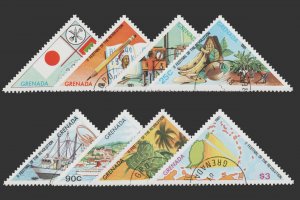 GRENADA STAMP 1981 SCOTT # 1033 - 40. COMPLETE SET. CTO