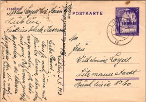 1943 Registered Lublin Poland General Government GG Germany Postcard Cover