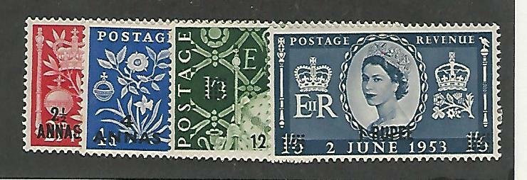 Oman, Postage Stamp, #52-55 Mint LH, 1953, JFZ
