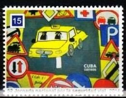 CUBA Sc# 5585  ROAD SAFETY DAY 65c 2014  MNH  mint