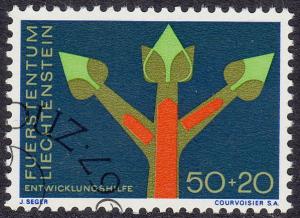 Liechtenstein - 1967 - Scott #B24 - used - Growth