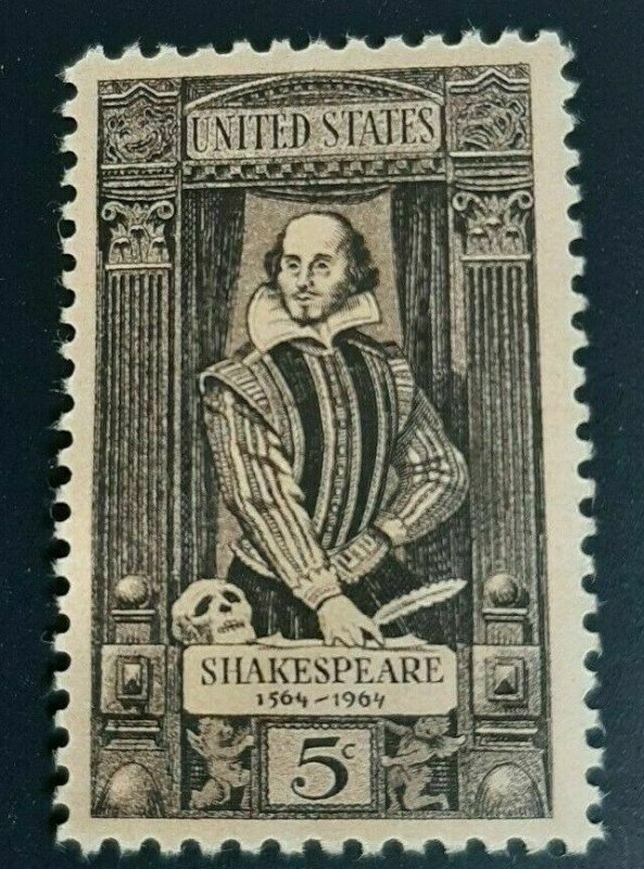 Scott #1250 - 5 Cent Stamp William Shakespeare, Playwright- MNH  1964