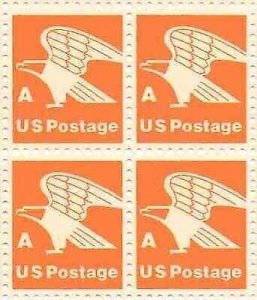 1978 Eagle A Block of 4 15c Postage Stamps, Sc#1735, MNH, OG