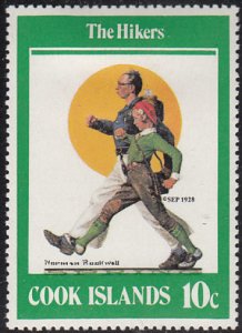 Cook Islands 1982 MH Sc #684 10c The Hikers by Norman Rockwell