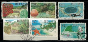 Belize #1190-1,3-6  CV $5.80