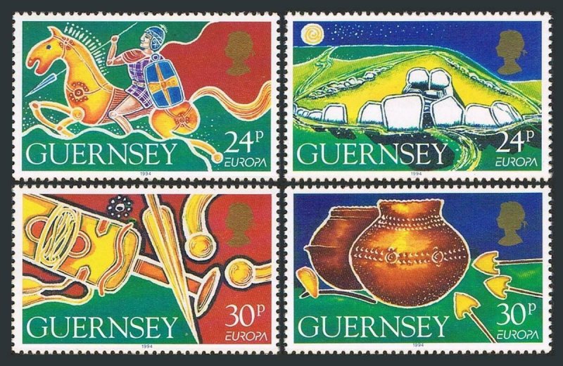 Guernsey 526-529,MNH.Michel 635-638. EUROPE CEPT-1994.Archaeological Discoveries