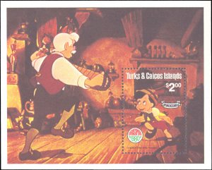 Turks & Caicos Islands #442-457, Complete Set(10), 1980, Christmas, Disney, NH