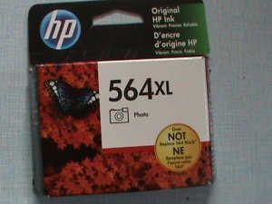 HP ORIGINAL INK CARTRIDGE BLACK 564XL EXTRA LARGE BRAND NEW. NEVER OPEN.