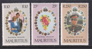 Mauritius 520-522 MNH VF