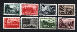 RUSSIA/USSR 1939 SANATORIUMS SET OF 8 STAMPS MLH