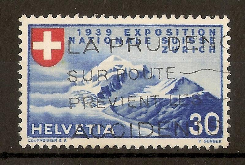 Switzerland 1939 Zurich Exhibition 30c (French) SG393F Fine Used