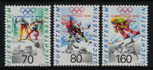 Liechtenstein 973-5 MNH Winter Olympics, Skiing, Ice Hockey