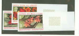 French Polynesia #264-266  Single (Complete Set) (Flowers)