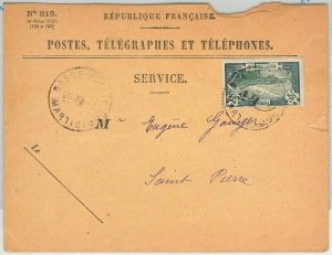 45071 MARTINIQUE - POSTAL HISTORY: COVER from Basse-Point to USA 1932 -