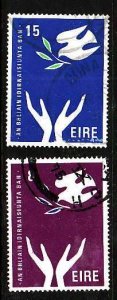 Ireland-Sc#367-8- id10-used set-International Women's Year-1975-