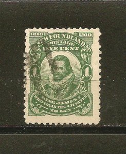 Canada Newfoundland SC#87 John Guy Issue Used