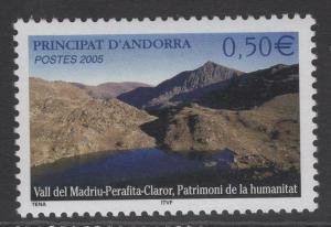 ANDORRA SGF650 2005 MADRIU-CLAROR-PERAFITA VALLEY WORLD HERITAGE SITE MNH