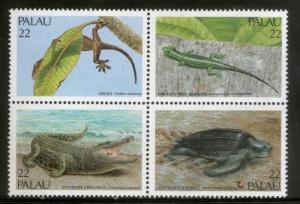 Palau 1986 Reptiles & Amphibians Lizard Turtle Crocodile Sc 116a MNH # 1818