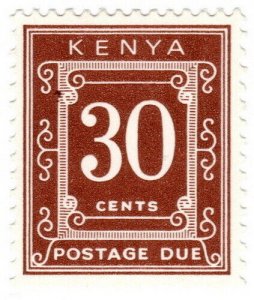 (I.B) KUT Postal : Kenya Postage Due 30c