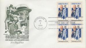 1978 George M Cohan B4 (Scott 1756) Artmaster FDC