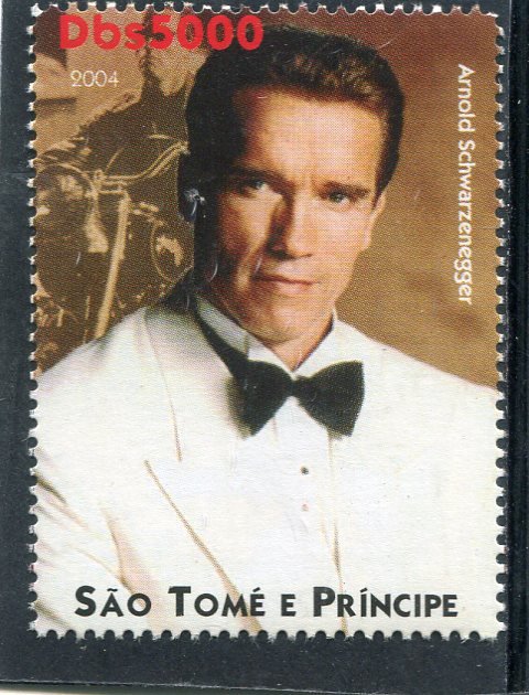 Sao Tome & Principe 2004 ARNOLD SCHWARZENEGGER 1v Perforated Mint (NH)