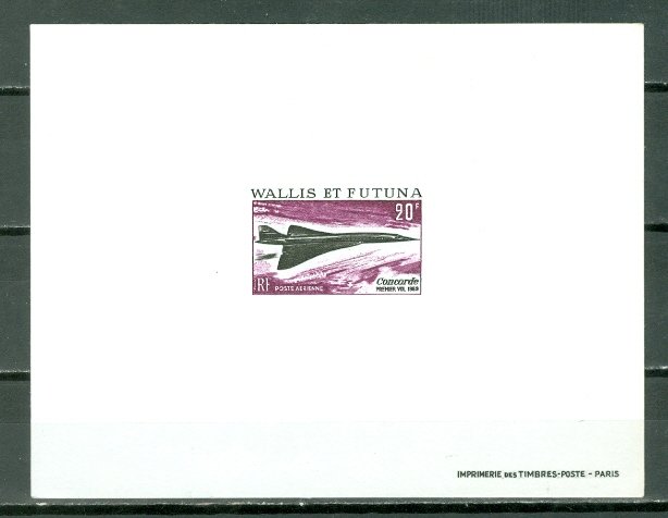 WALLIS & FUTUNA CONCORDE  PROOF #C30...MNH