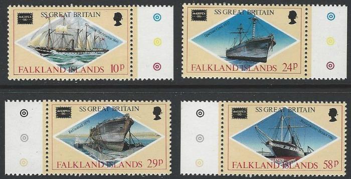 Falkland Islands #446-449 MNH Full Set of 4 Ships