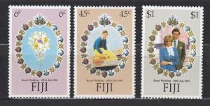 Fiji -1982 Princess Diana Royal Wedding Sc# 442/444 - MNH (2432)