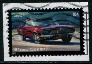 5718 US (60c) Pony Cars - Mercury Cougar XR-7 SA, used on paper