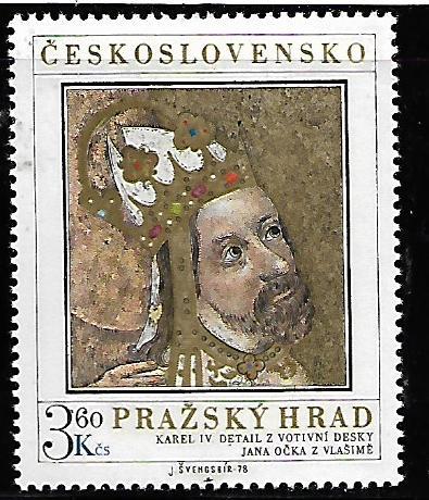 CZECHOSLOVAKIA 2177 MNH PRAGUE CASTLE ART TYPE 1971