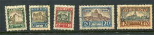 Estonia 1927 Views of cilies Used Mi 63-7 Sc B15-9 Cv $40 6817