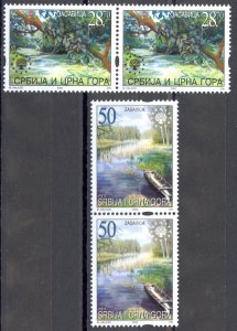 Serbia Sc# 192-193 MNH Pair 2003 Nature Protection