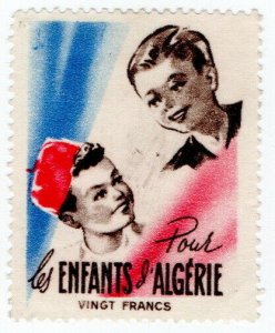 (I.B) France Colonial Cinderella : Algeria Children's Fund 20Fr