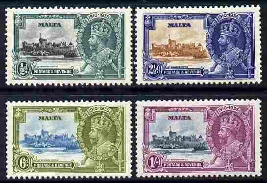 Malta 1935 KG5 Silver Jubilee set of 4 mounted mint, SG 2...