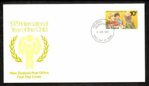 NEW ZEALAND 1979 YEAR OF THE CHILD Issue CACHET FDC Sc 689