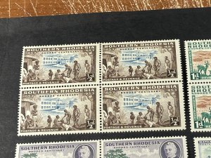 SOUTHERN RHODESIA # 74-78-MINT/NEVER HINGED--COMPLETE SET OF BLOCKS OF 4--1953