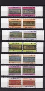 Curacao   #26-37  MNH  2011  banknotes complete x2    2 scans