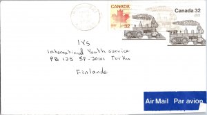 Canada, Worldwide Postal Stationary, Trains