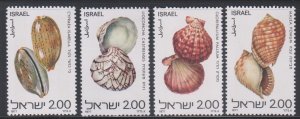 Israel,  Red Sea shells. (SC# 678-681) MNH SET