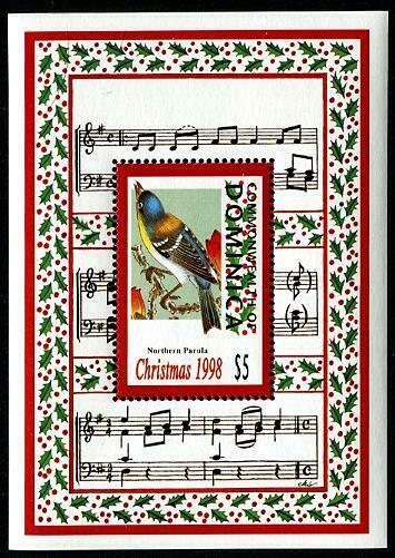 HERRICKSTAMP DOMINICA Sc.# 2118 Christmas '98 S/S I