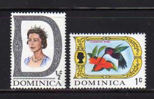 Dominica 268-269 MH Queen Elizabeth II, Humming Bird
